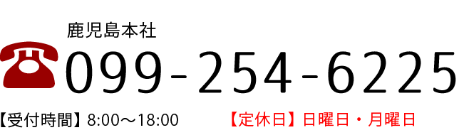 電話でのお問い合わせ 0992546225